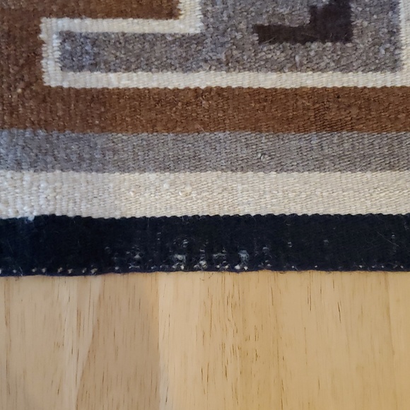 Vintage Two Grey Hills Navajo Rug WITH Authentication! - Picture 9 of 9
